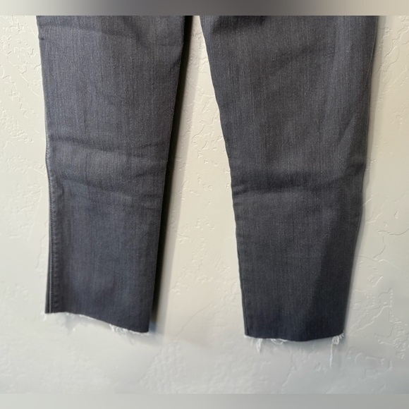 7 for All Mankind Jeans The Slim Cigarette Raw Hem GRAY SIZE 26 - Picture 8 of 16